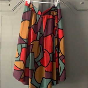 LuLaRoe Geometric Madison Skirt with Pockets